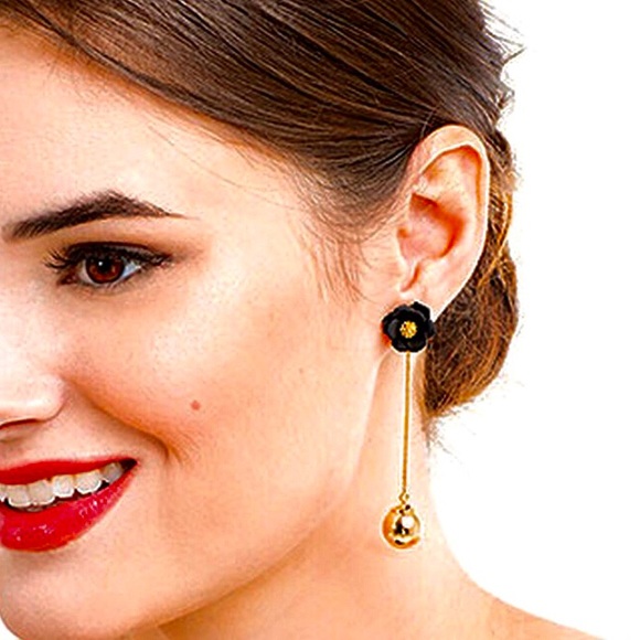 Dahlia Bud Hanging Ball Earring-2 Parts,NWT - Picture 11 of 11